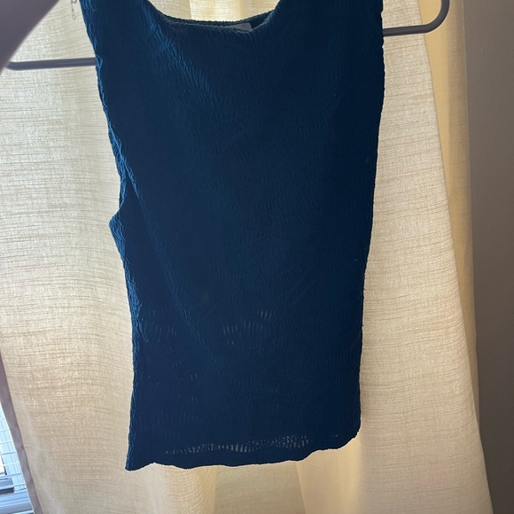 Reformation Blue Ruched Tank Top - Picture 2 of 6